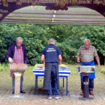 Grillmeister am Werk