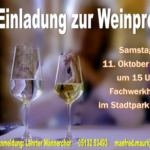 2025-10-11 Weinprobe Plakat
