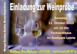 2025-10-11 Weinprobe Plakat