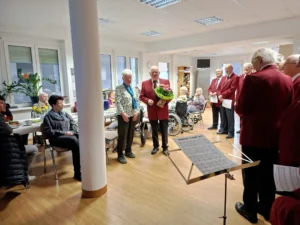 Eberhard wird die Blumen noch nicht los